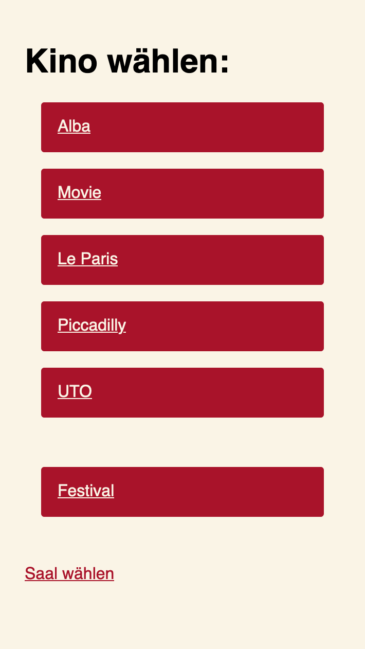 image of Startbildschirm für die Ticket-Scanner, die bei den Arthouse Kinos zur Ticket-Kontrolle eingesetzt werden.
