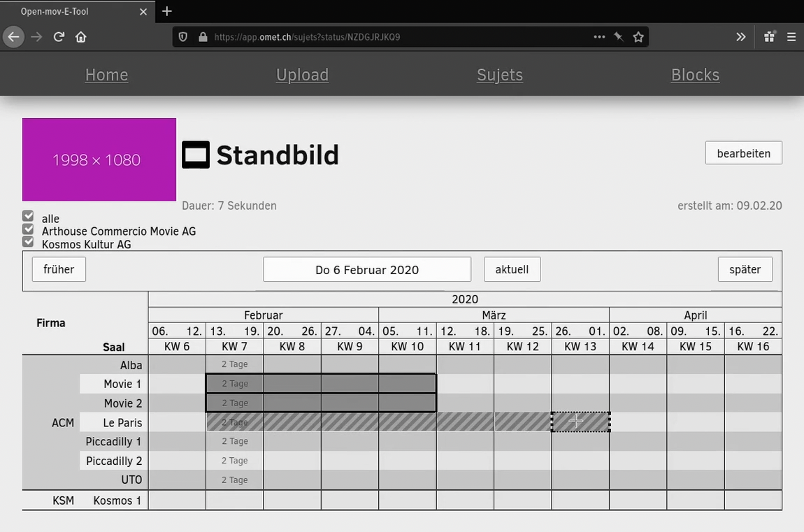 image of SPA mit Vue.js für das Frontend von omet.ch